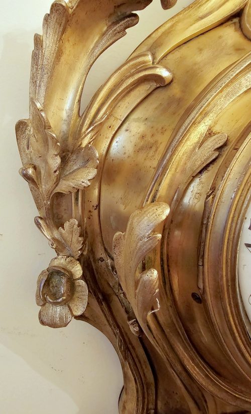 Carteluhr Der Hahn und der Fuchs La Fontaine Rokoko Frankreich Louis XV um 1765 signiert Bunon á Paris