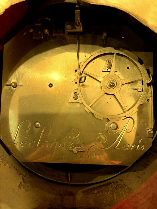 Carteluhr Frankreich Louis XV Rokoko um 1760 signiert LÉCHOPIÉ A PARIS