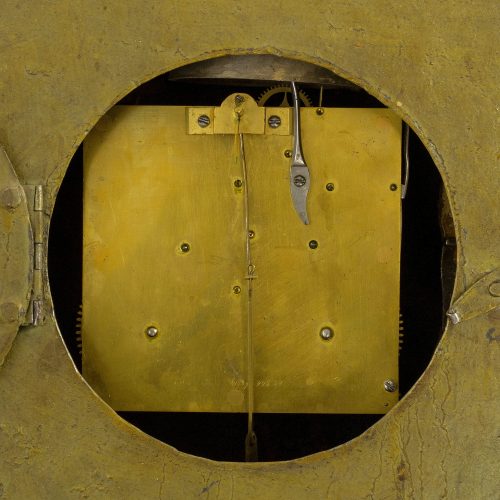 Carteluhr Klassizismus Schweden Ende 18.Jh. mit Portraitmedaillon der Königin Friederike von Schweden (1797-1809) signiert Joh. Nyberg Stockholm