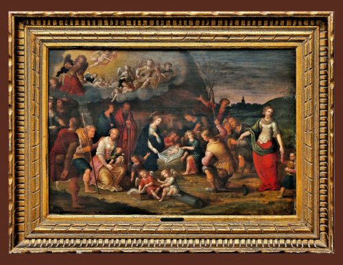 Frans Francken II 1581-1642 Die Anbetung der Hirten