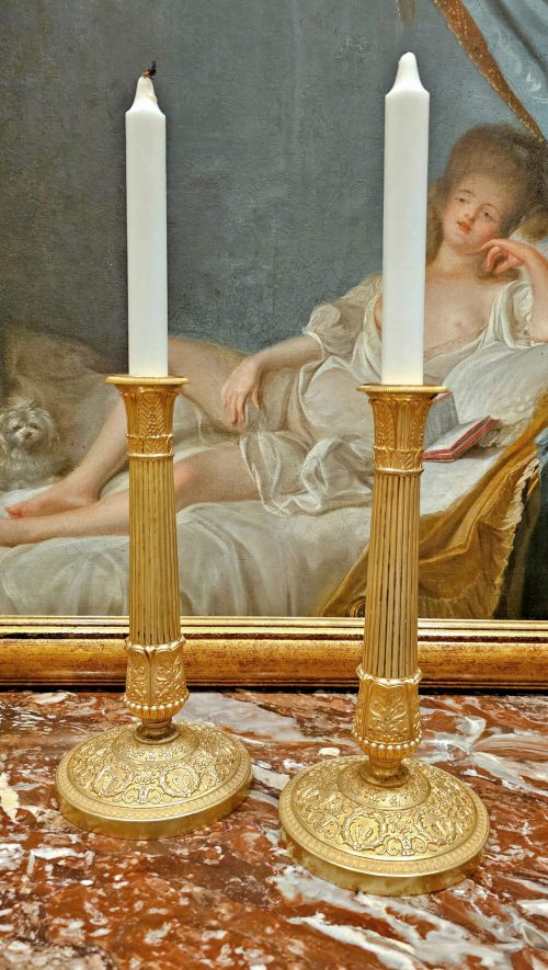 Kerzenleuchter Frankreich Empire um 1820 gestempelt GF Gérard-Jean Galle (1788-1846)