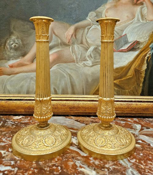 Kerzenleuchter Frankreich Empire um 1820 gestempelt GF Gérard-Jean Galle (1788-1846)