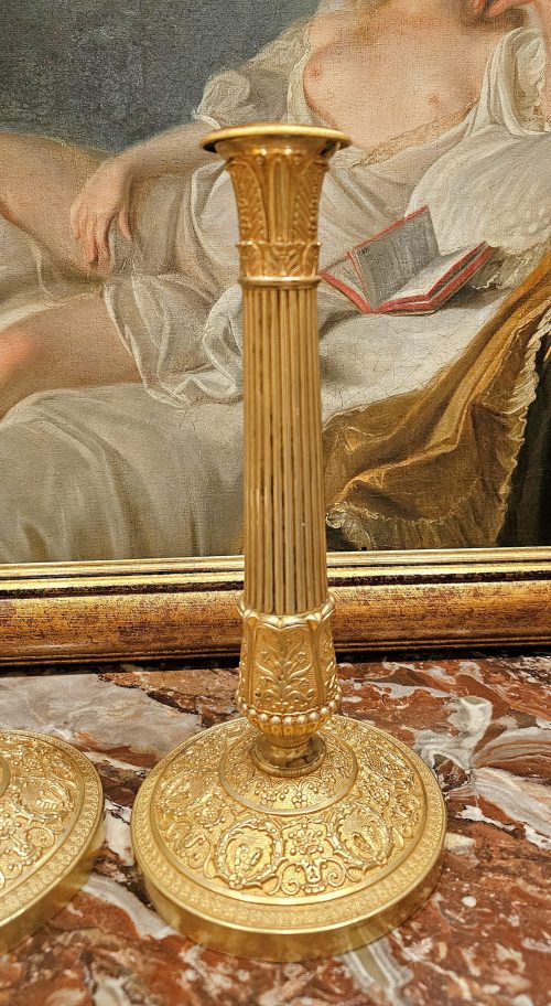 Kerzenleuchter Frankreich Empire um 1820 gestempelt GF Gérard-Jean Galle (1788-1846)