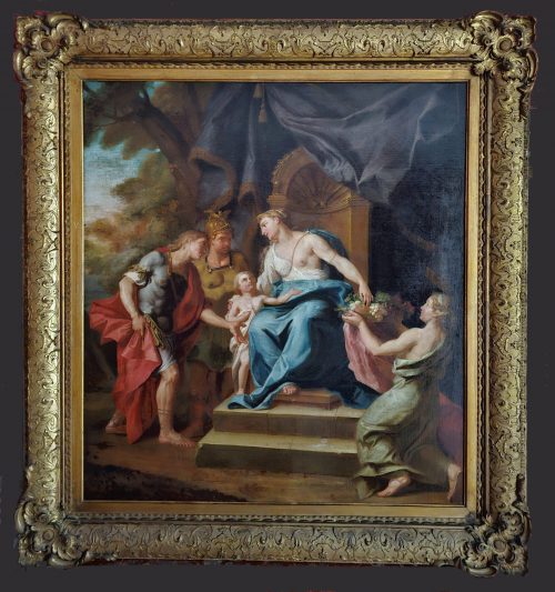 Samuel Massé 1672 Tours – 1753 Paris  Aeneas und Achates vor Dido - Expertise Francois Marandet London