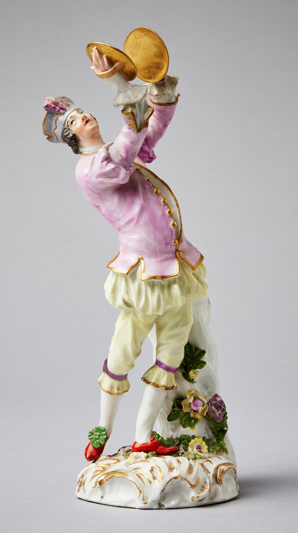 Meissen Porzellan Beckenspieler Modell von Johann Joachim Kaendler um 1750