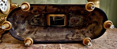 Pendule "L'Afrique" Pendule au Nègre Directoire die Bronzen J.S. DEVERBERIE (Jean-Simon Deverberie, gest. 1824) Paris um 1800 signiert Morel fils Hger