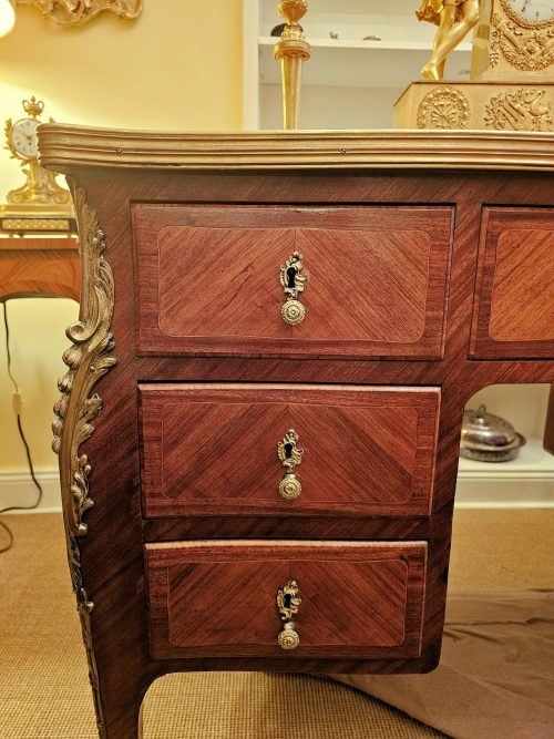 Schreibtisch Rokoko Bureau Plat Frankreich Louis XV Joseph Schmitz i.d.A.