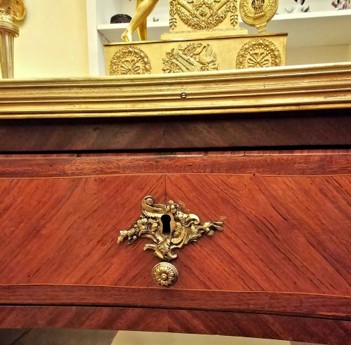 Schreibtisch Rokoko Bureau Plat Frankreich Louis XV Joseph Schmitz i.d.A.