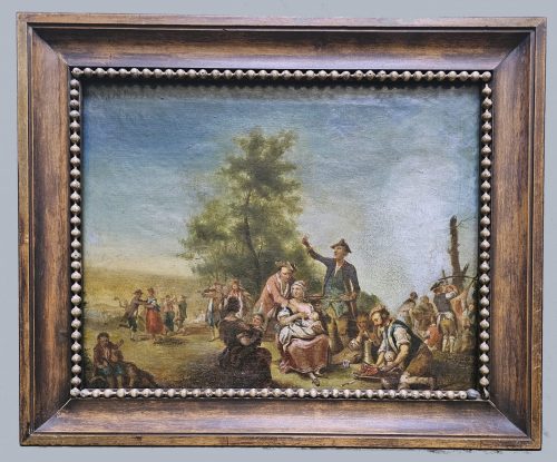 Alternative view of Johann Conrad Seekatz 1719 Grünstadt - 1768 Darmstadt Das Schlachtfest signiert und datiert 1736