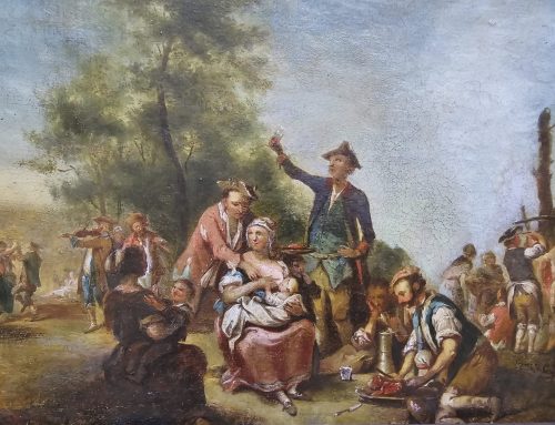 Johann Conrad Seekatz 1719 Grünstadt - 1768 Darmstadt Das Schlachtfest signiert und datiert 1736