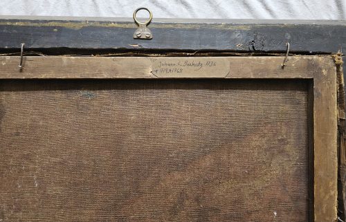 Johann Conrad Seekatz 1719 Grünstadt - 1768 Darmstadt Das Schlachtfest signiert und datiert 1736