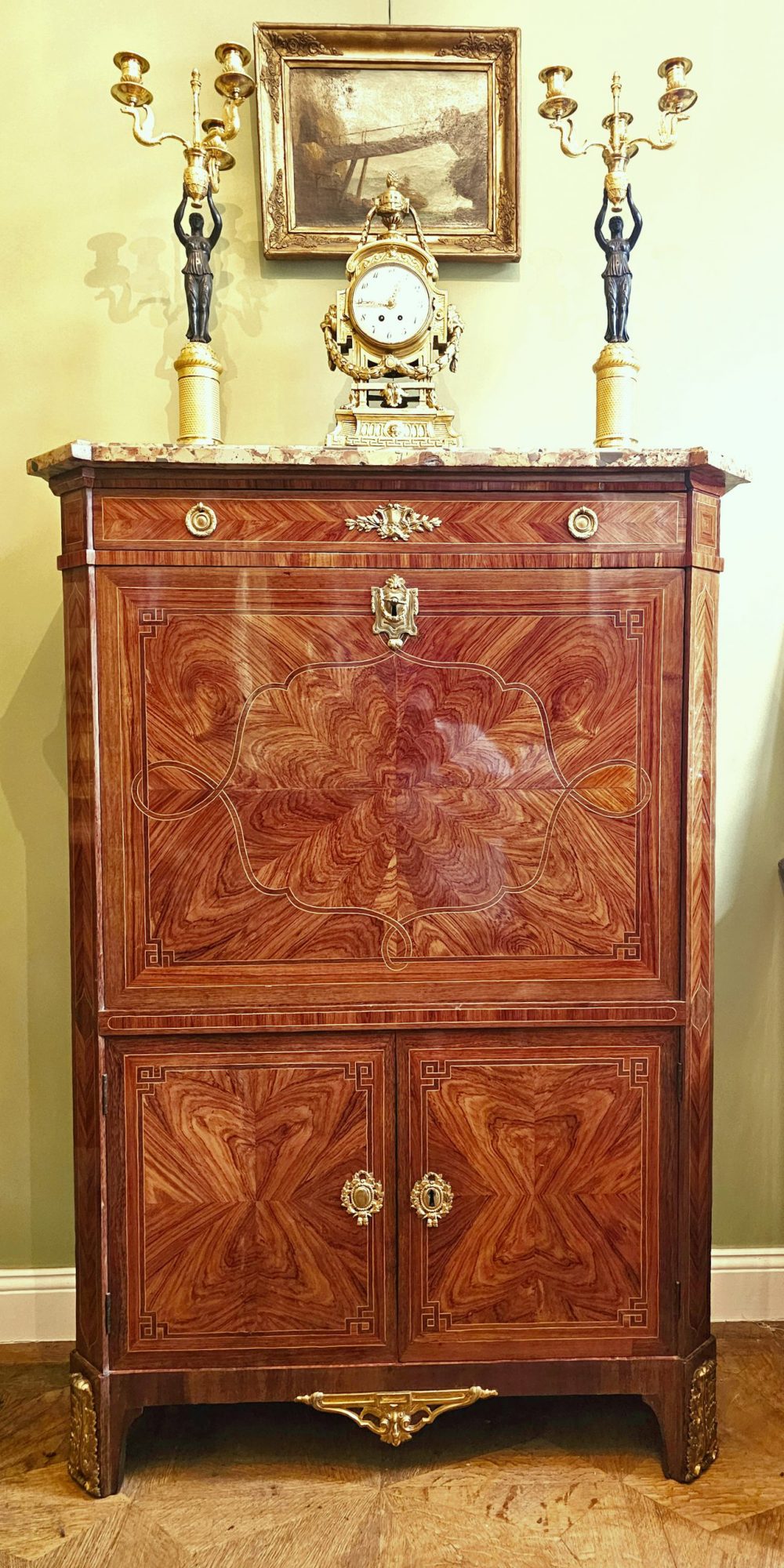 Sekretär Klassizismus Frankreich Louis XVI um 1780 gestempelt MACRET