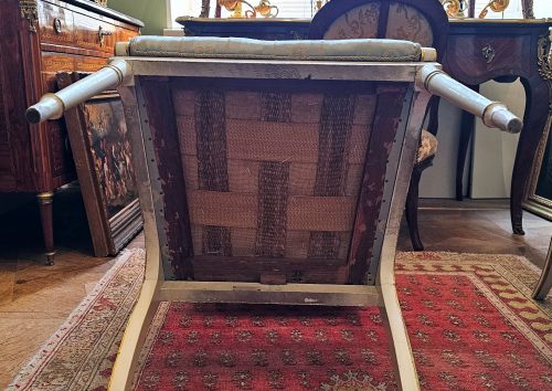 Stühle Empire Satz von sechs Dänemark um 1825 Gustav Friederich Hetsch (1788-1864) Brandstempel Bekröntes "SE"