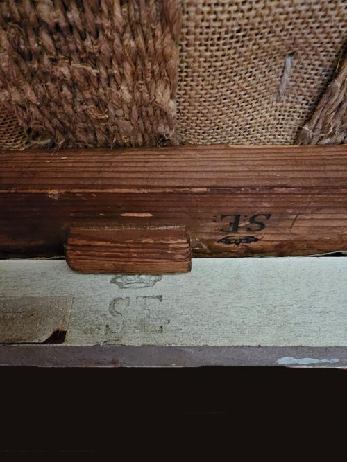 Stühle Empire Satz von sechs Dänemark um 1825 Gustav Friederich Hetsch (1788-1864) Brandstempel Bekröntes "SE"