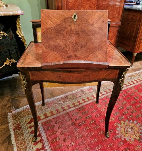 Verwandlungstisch Salontisch Rokoko mit Lichtschirm Frankreich Louis XV um 1760