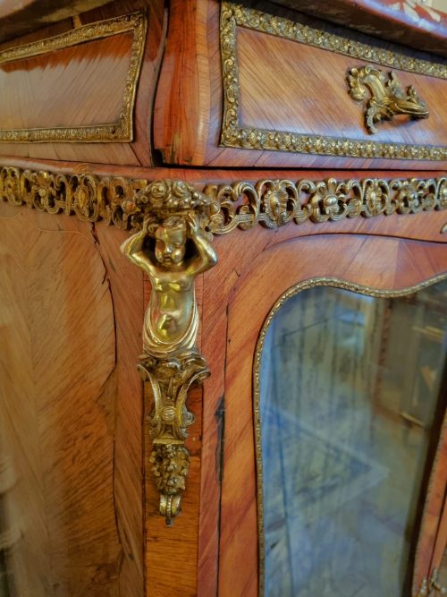 Vitrine Rokoko Louis XV Frankreich um 1760 gestempelt ROUSSEL