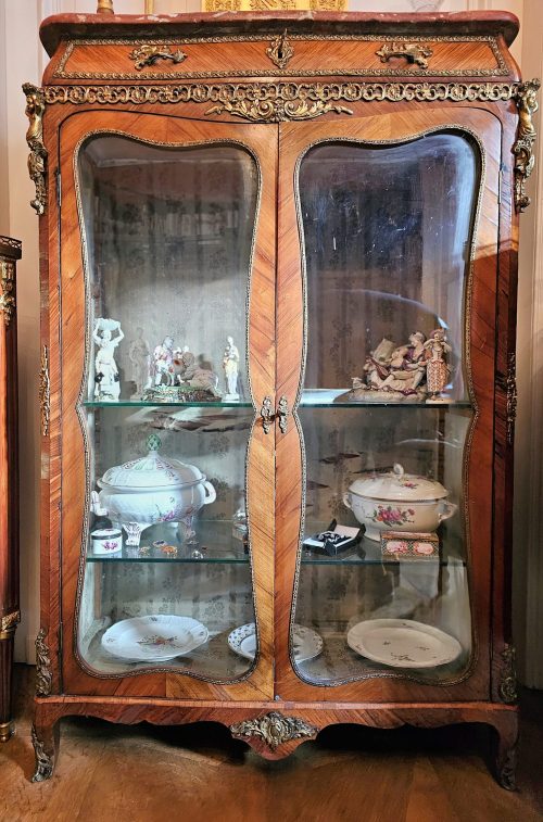 Vitrine Rokoko Louis XV Frankreich um 1760 gestempelt ROUSSEL