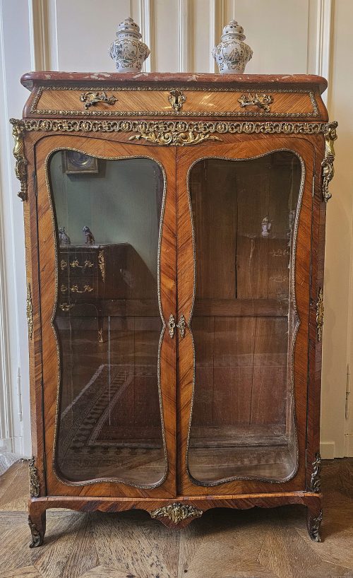 Vitrine Rokoko Louis XV Frankreich um 1760 gestempelt ROUSSEL – Bild 12
