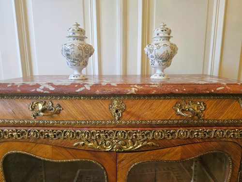 Vitrine Rokoko Louis XV Frankreich um 1760 gestempelt ROUSSEL – Bild 5