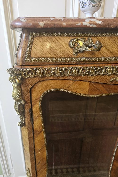 Vitrine Rokoko Louis XV Frankreich um 1760 gestempelt ROUSSEL – Bild 6