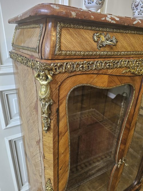 Vitrine Rokoko Louis XV Frankreich um 1760 gestempelt ROUSSEL – Bild 7