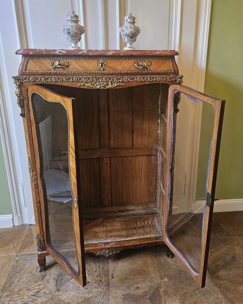 Vitrine Rokoko Louis XV Frankreich um 1760 gestempelt ROUSSEL – Bild 9