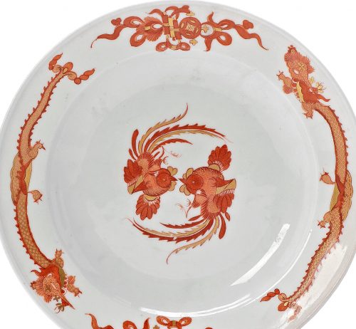 Alternative view of Teller aus dem Service "Roter Drache" Porzellan Meißen um 1735