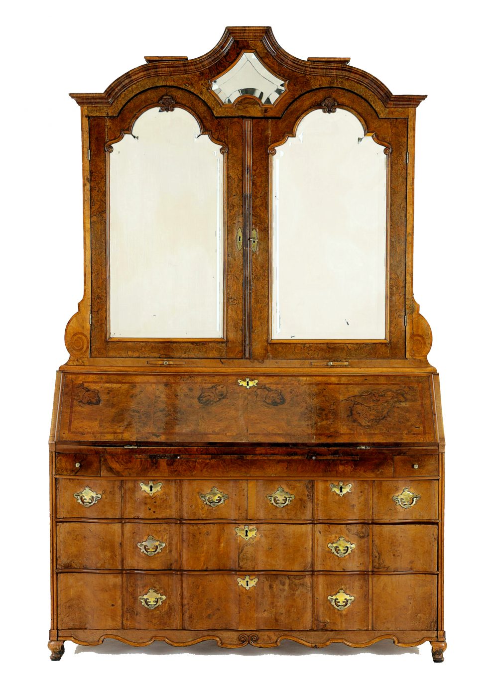Schreibschrank  Spiegelkabinett  Kabinettschrank  Barock  2.Viertel 18.Jh.  Italien wohl Venedig