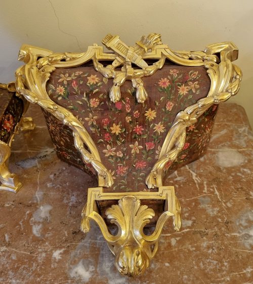 Carteluhr vernis Martin Frankreich Transition Rokoko um 1765 gestempelt JME signiert JULIEN JOLLY A PARIS