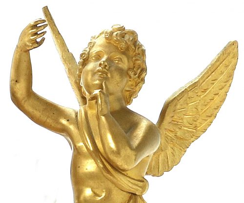 Pendule Frankreich Empire um 1825 Cupido