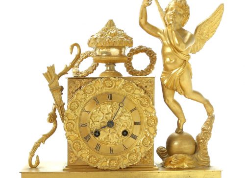 Pendule Frankreich Empire um 1825 Cupido
