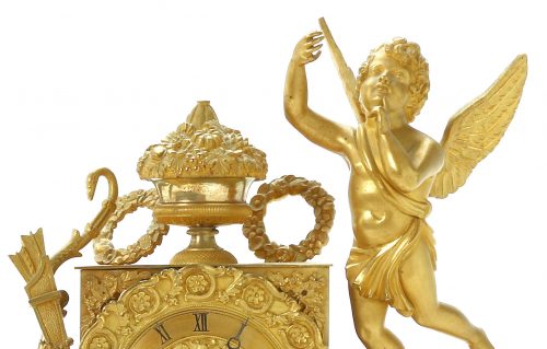 Pendule Frankreich Empire um 1825 Cupido
