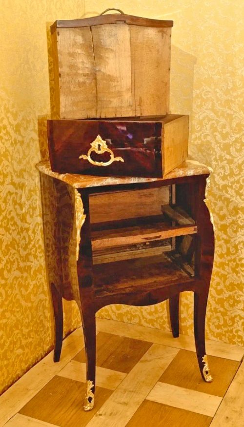 Kommode Rokoko Frankreich Louis XV gestempelt OLIVIER