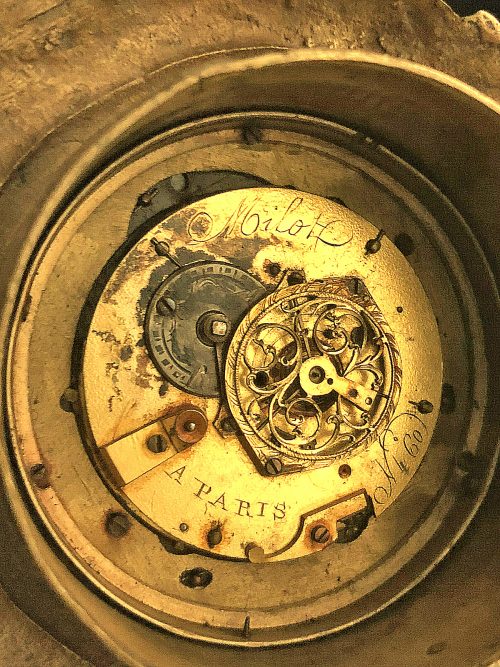 Tischuhr Pendule Pferd Frankreich Louis XVI um 1780 signiert Milot a Paris