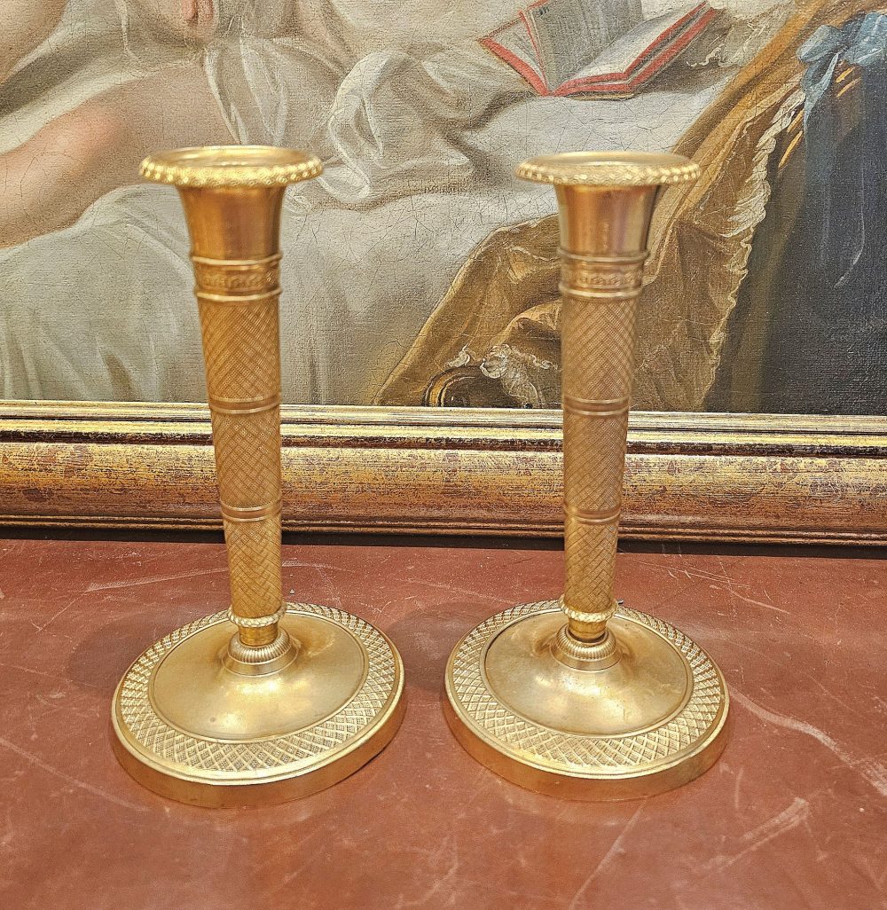 Kerzenständer Kerzenhalter Kerzenleuchter Empire Frankreich um 1810