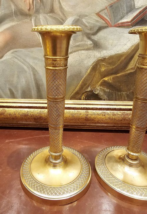 Kerzenständer Kerzenhalter Kerzenleuchter Empire Frankreich um 1810