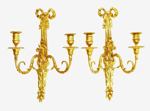 Wandlampen Klassizismus um 1780 Appliken Frankreich Louis XVI um 1780