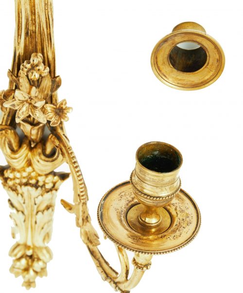 Wandlampen Klassizismus um 1780 Appliken Frankreich Louis XVI um 1780