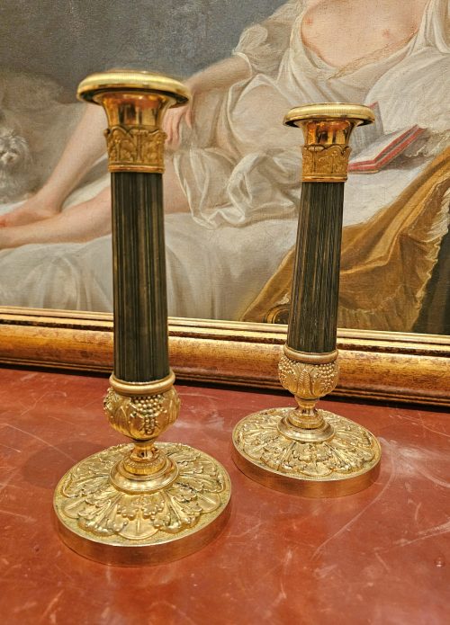 Alternative view of Kerzenständer Kerzenhalter Empire Frankreich um 1800