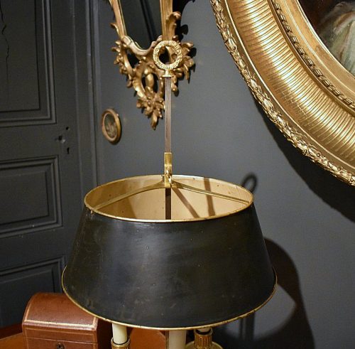 Schreibtischlampe Klassizismus Bouillotte Frankreich Louis XVI um 1790