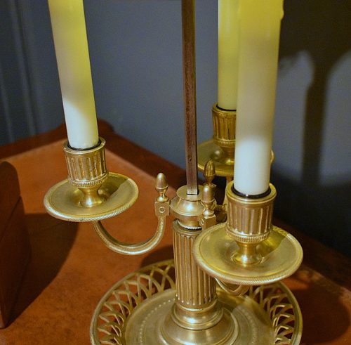 Schreibtischlampe Klassizismus Bouillotte Frankreich Louis XVI um 1790