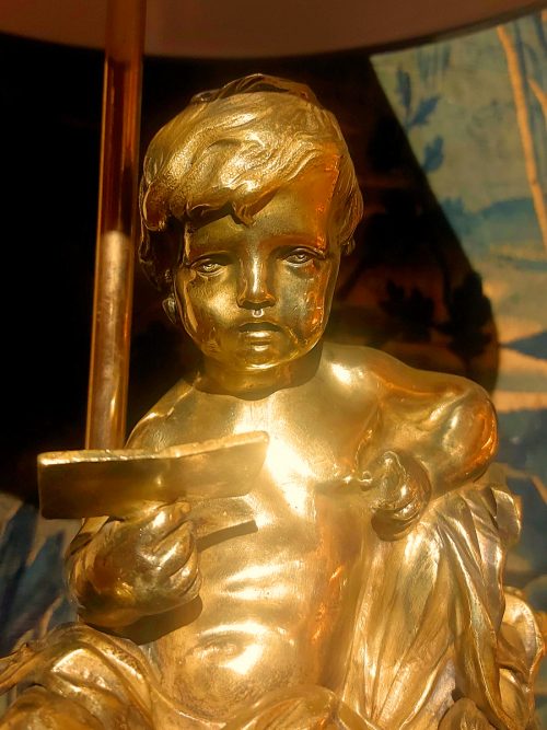 Alternative view of Lampen Paar Klassizismus Kaminböcke Frankreich Louis XVI