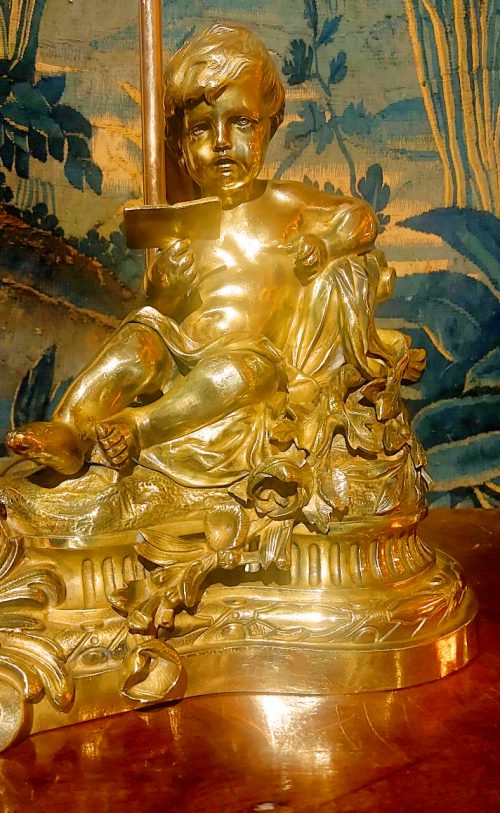 Lampen Paar Klassizismus Kaminböcke Frankreich Louis XVI