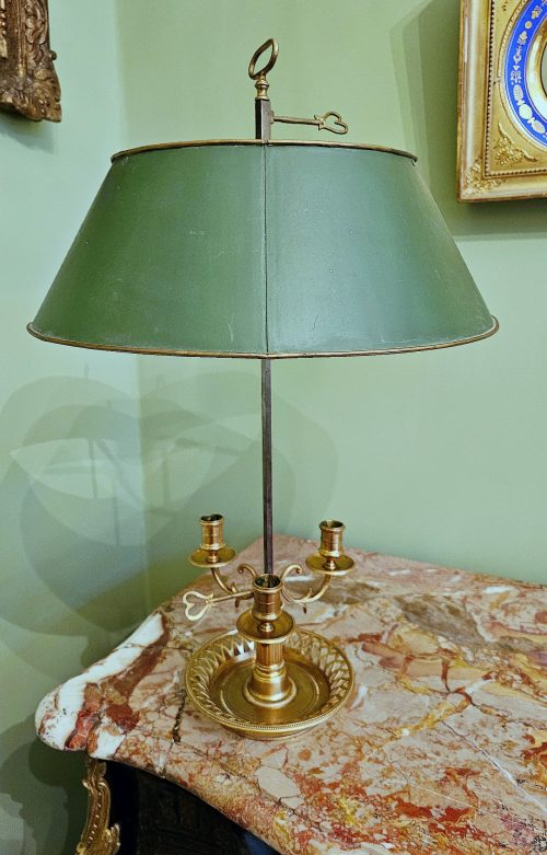 Tischlampe Schreibtischlampe Klassizismus Bouillotte Frankreich Louis XVI um 1780
