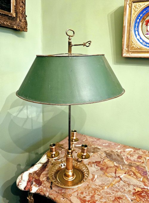 Tischlampe Schreibtischlampe Klassizismus Bouillotte Frankreich Louis XVI um 1780
