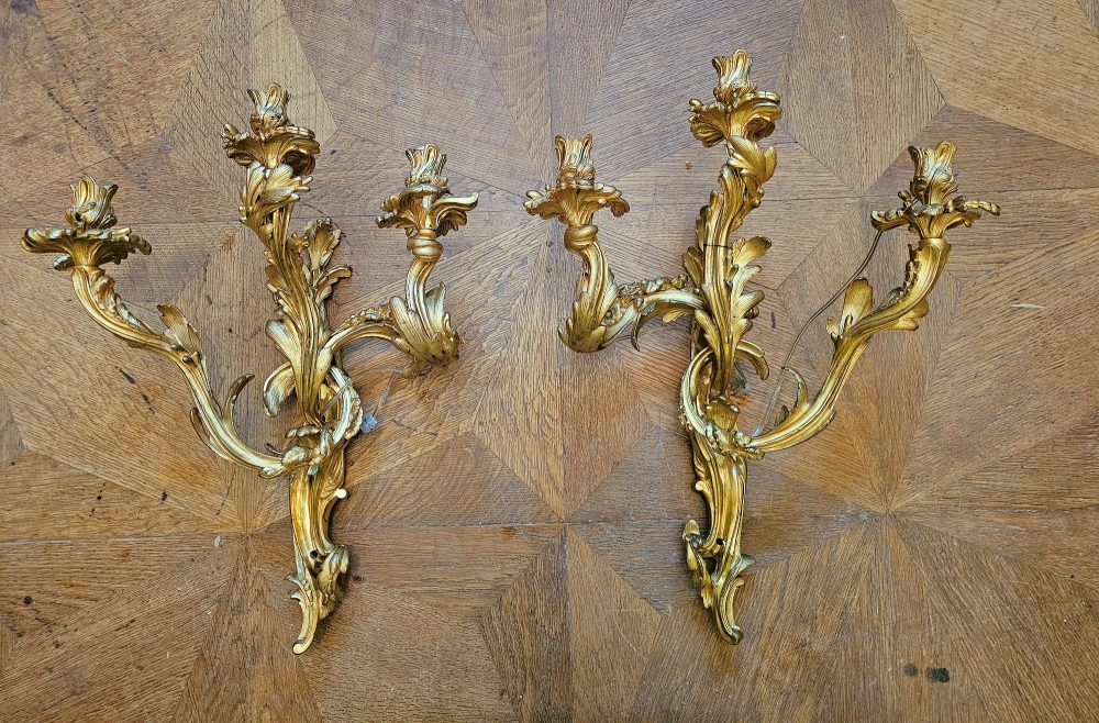 Wandlampen Appliken Rokoko Frankreich Louis XV