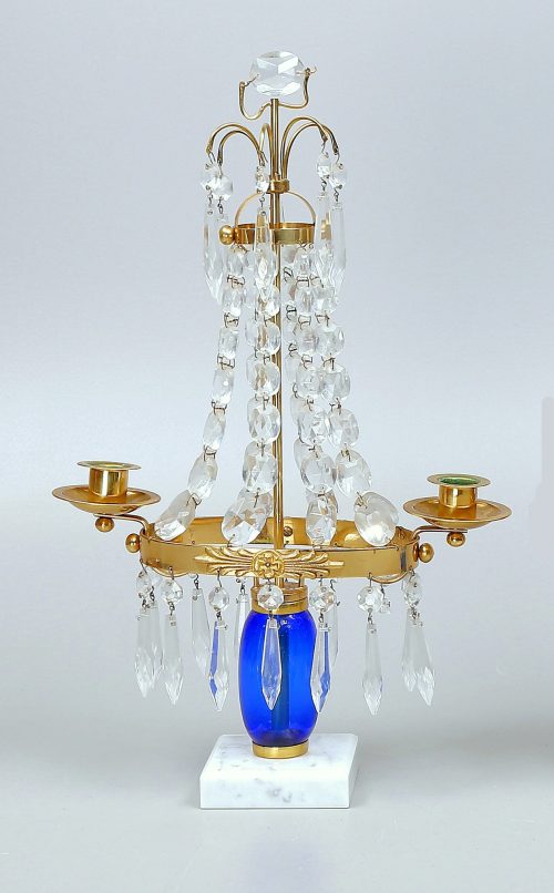 Kandelaber Klassizismus Schweden Louis XVI H. 39 cm