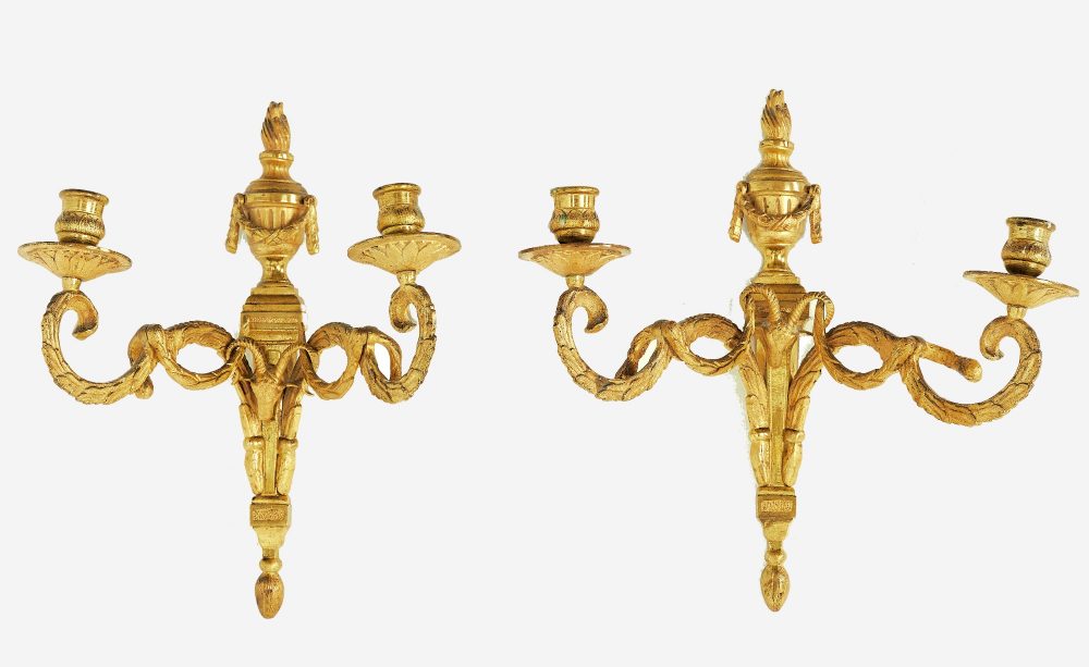 Wandlampen Klassizismus Appliken Schweden Louis XVI