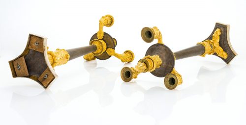 Kandelaber Paar Frankreich Empire um 1810 H. 55 cm