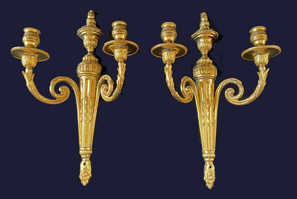 Wandlampen Klassizismus Appliken Frankreich Louis XVI um 1780